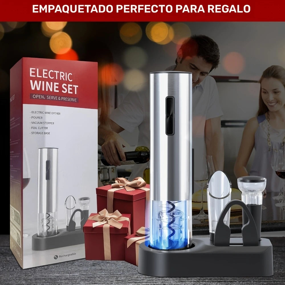 CorkBot™ | Abridor de Vino Eléctrico Automático 🍷 | El regalo Perfecto para Papá 🎁