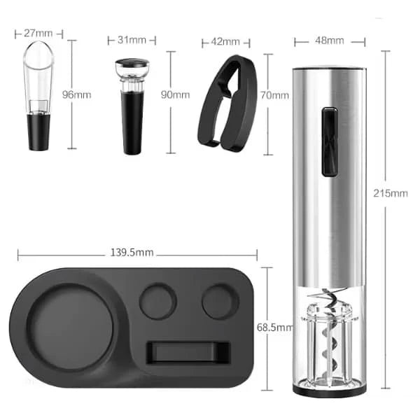CorkBot™ | Abridor de Vino Eléctrico Automático 🍷 | El regalo Perfecto para Papá 🎁