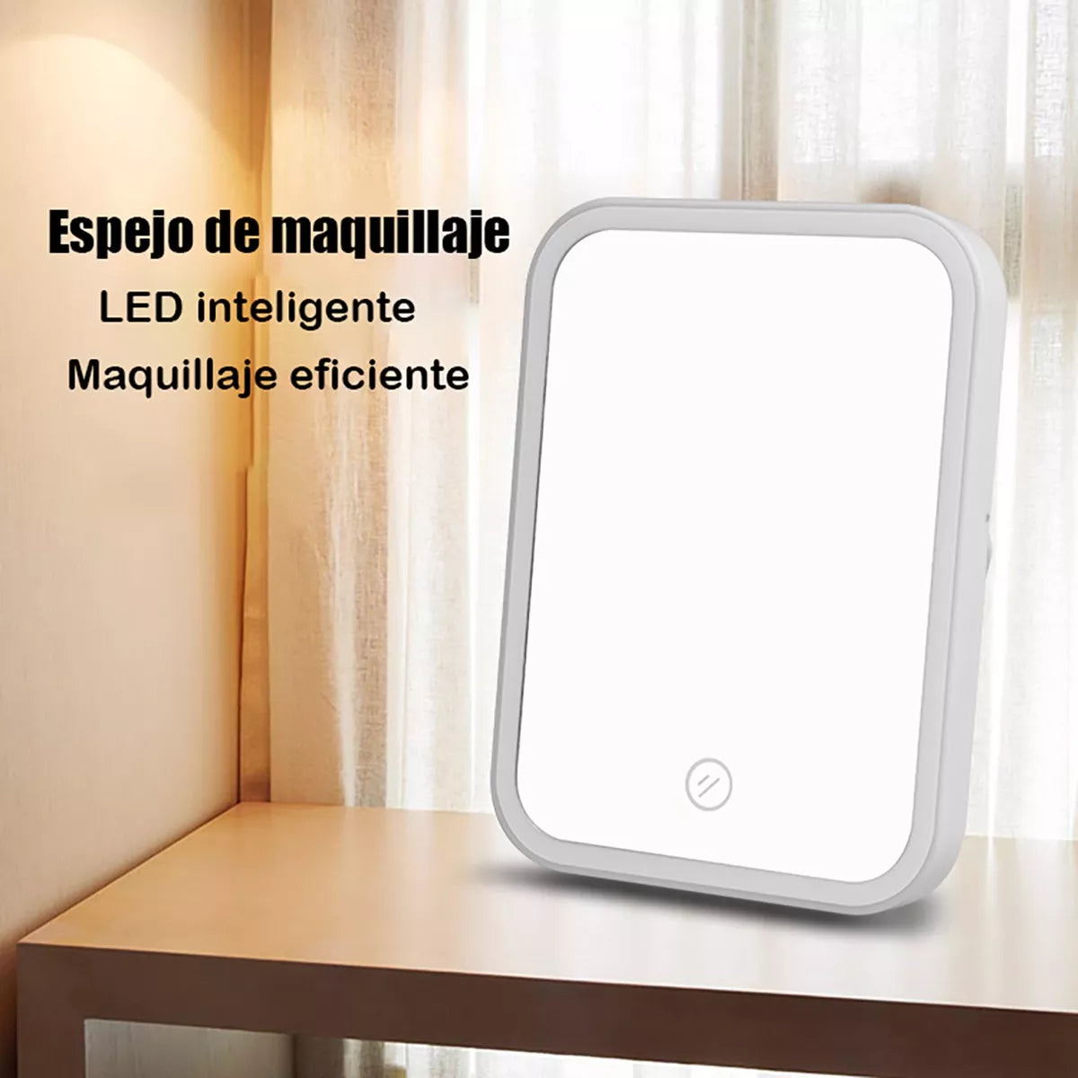 AvuMirror™ | Espejo táctil con luz led recargable ⭐