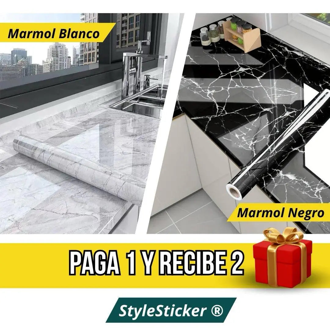 StyleSticker™ PAPEL ADHESIVO MARMOL | RENUEVA TU HOGAR EN TIEMPO RÉCORD!