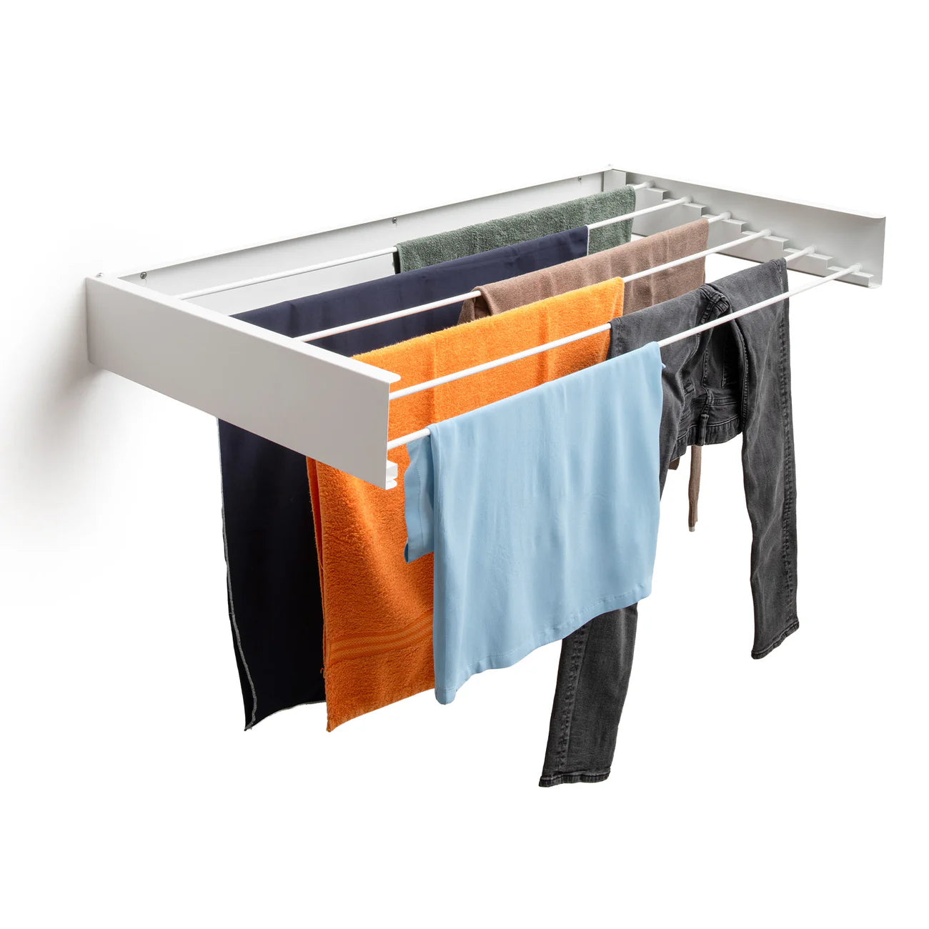 SlimDry™ - Tendedero de pared plegable y ocultable
