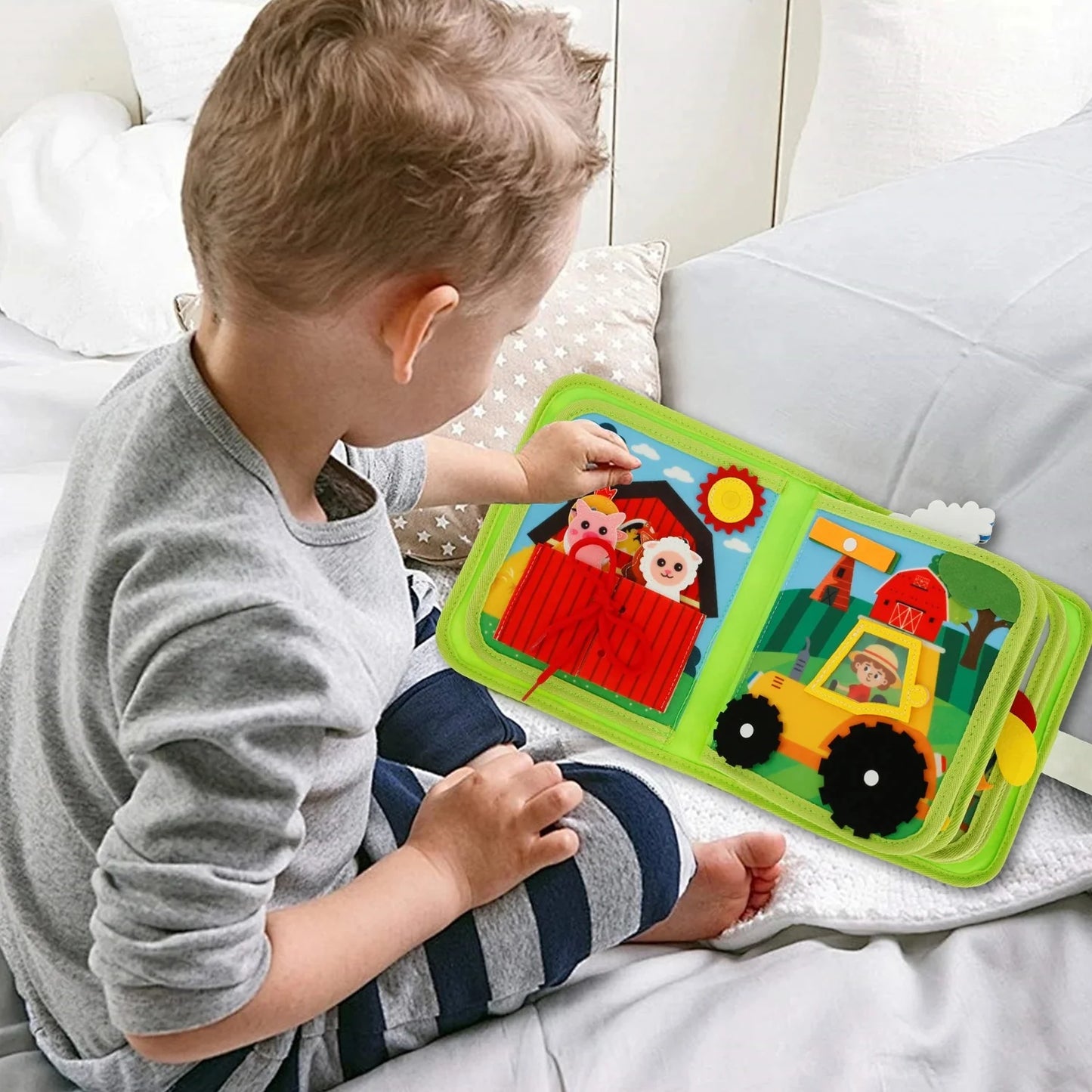 SensoriKids Farm™ - Libro sensorial Montessori ¨La granja¨🐴🐮🐷🐄🐐🐏🐑🐖