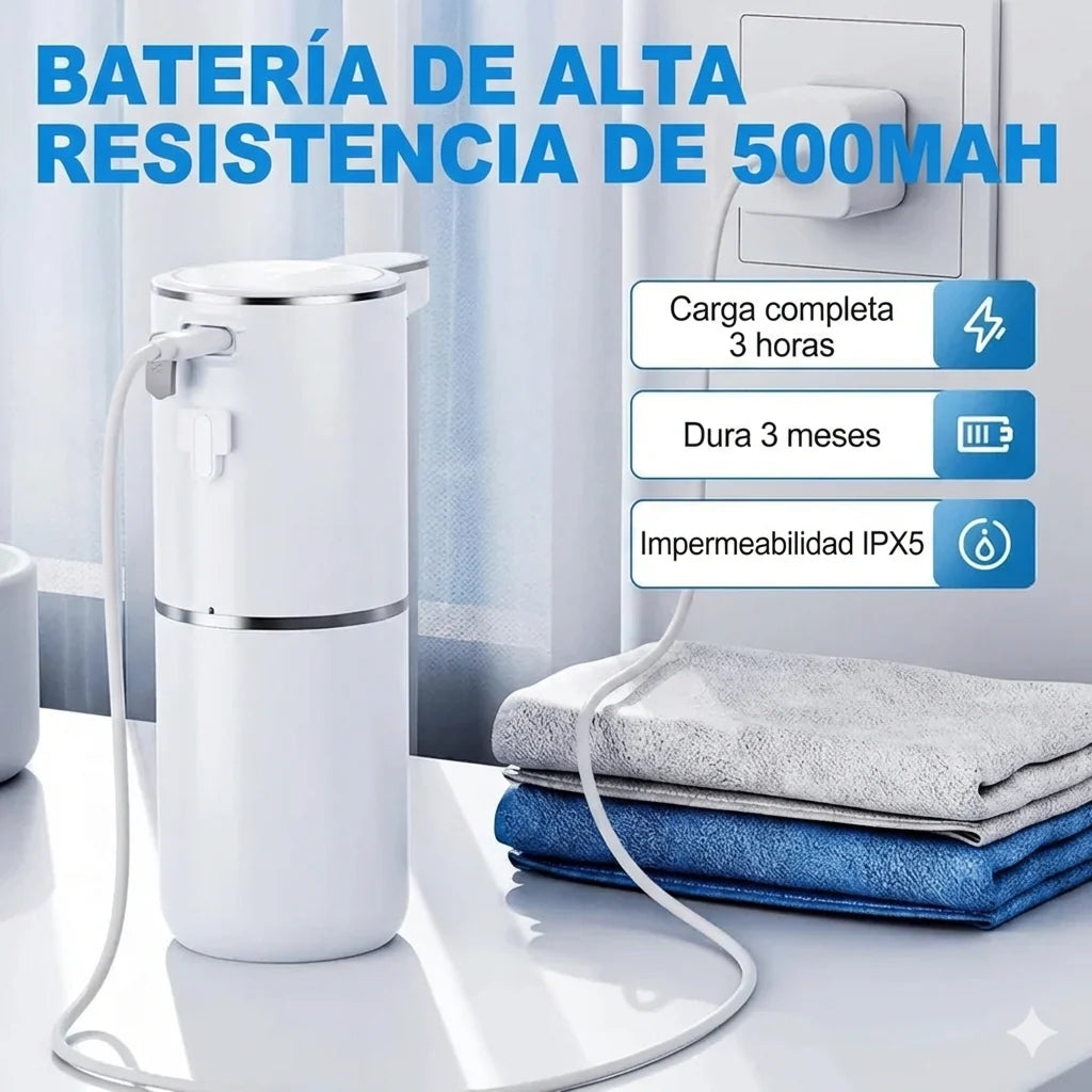 Higienix™ - Dispensador de jabón automático con sensor y carga usb
