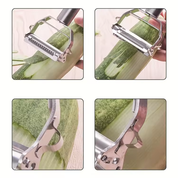 SteelPeel™ - Pelador multifuncional de acero inoxidable
