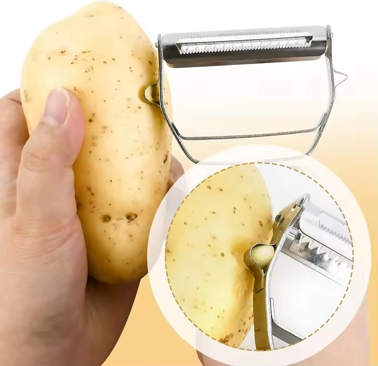 SteelPeel™ - Pelador multifuncional de acero inoxidable