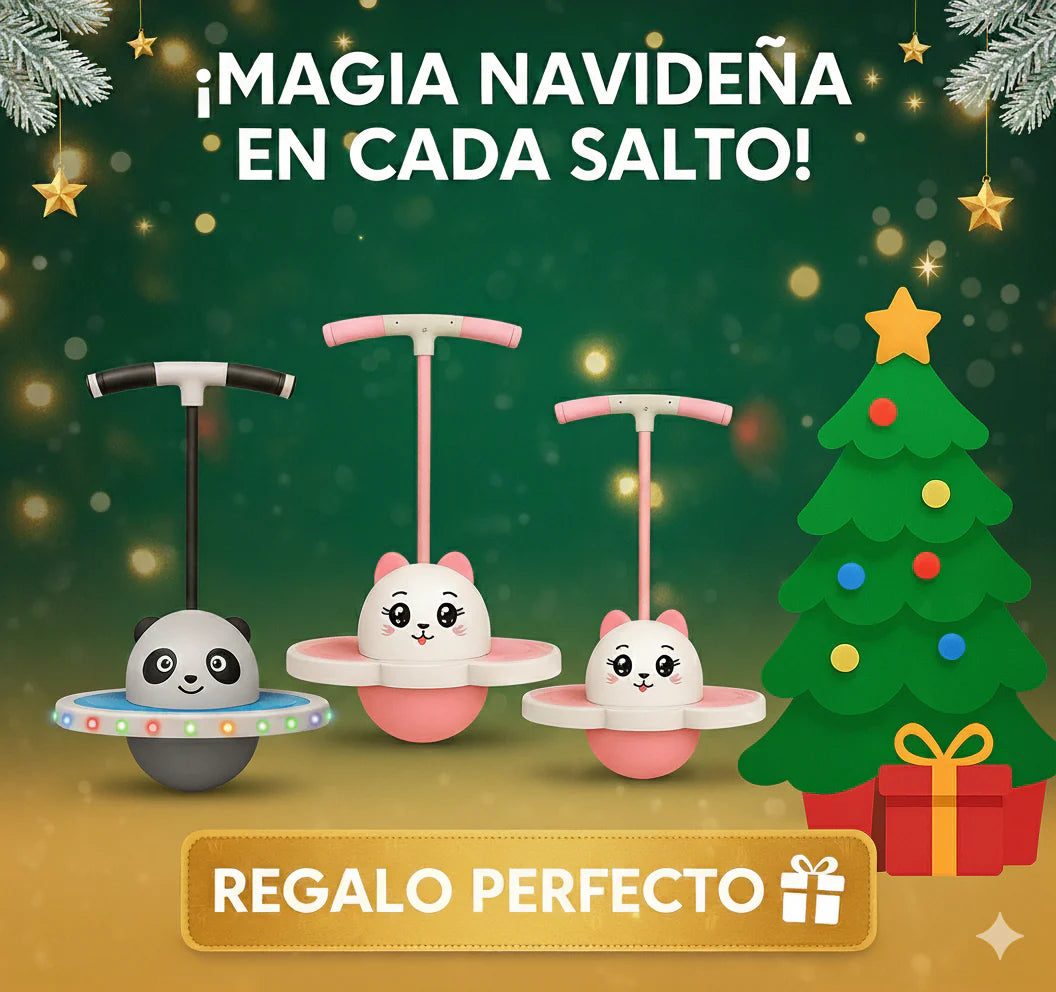 PogoBall™ - Juguete ejercitador de rebote con luces 👧⚽👦🐼