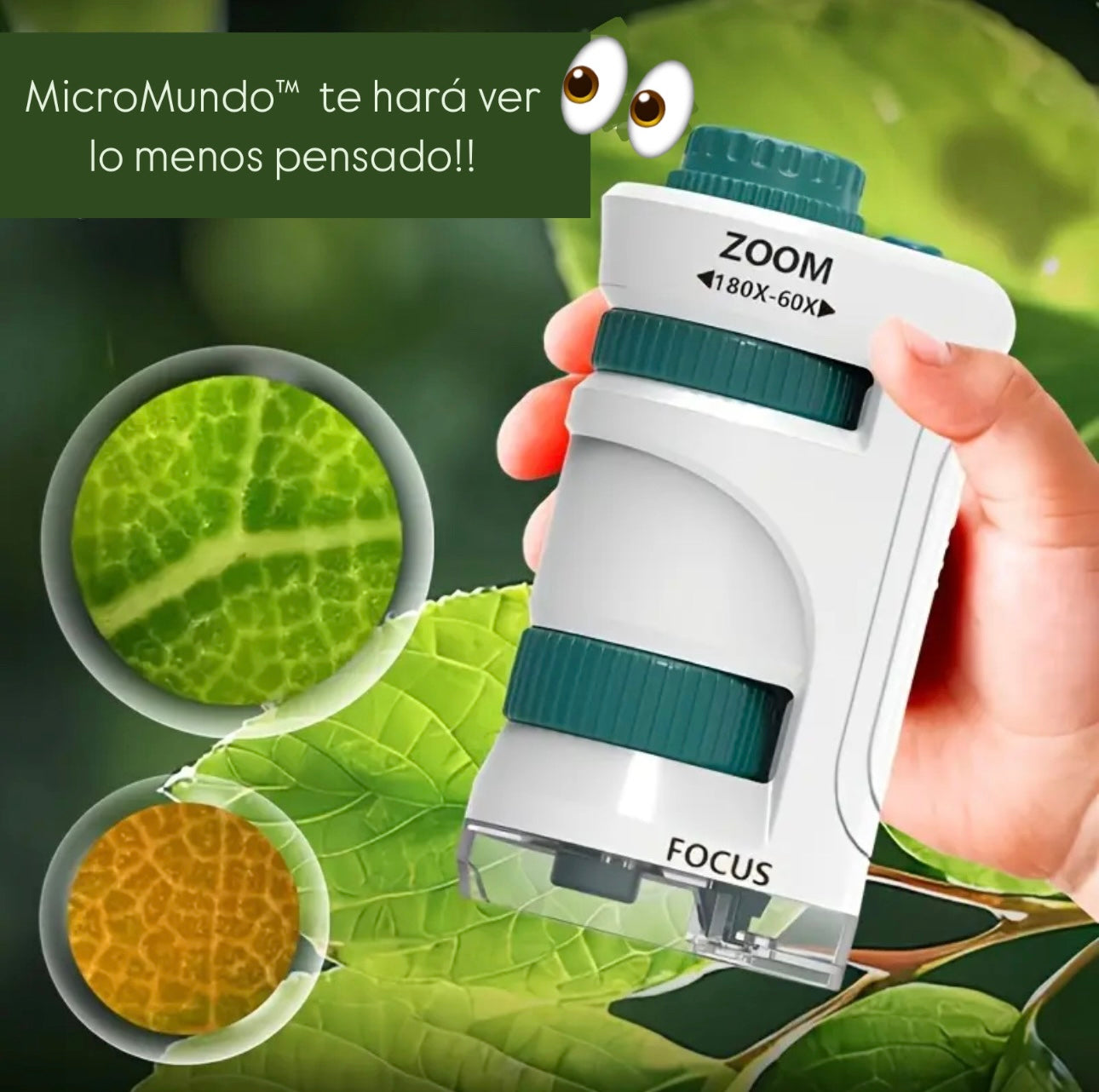 MicroMundo™| Microscopio portable para niños🔬