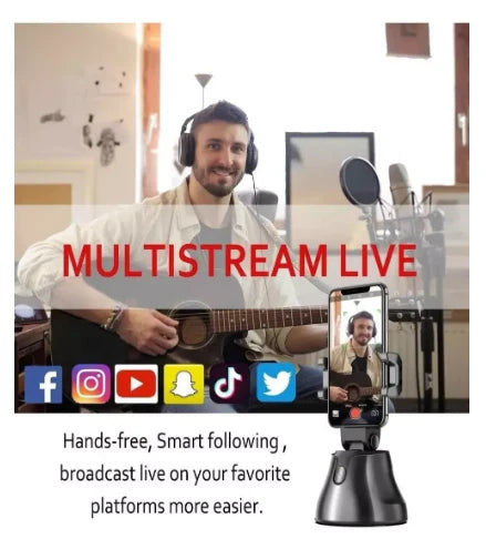 Auto Tripod 360™ | Soporte inteligente con Bluetooth para smartphone 📱