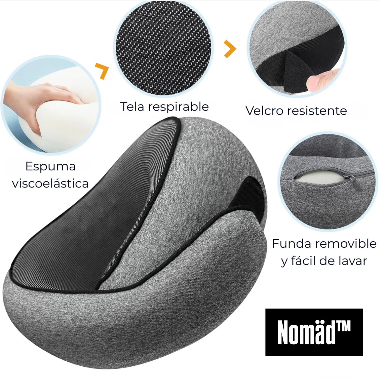 Nomäd™ - Almohada de viaje inteligente