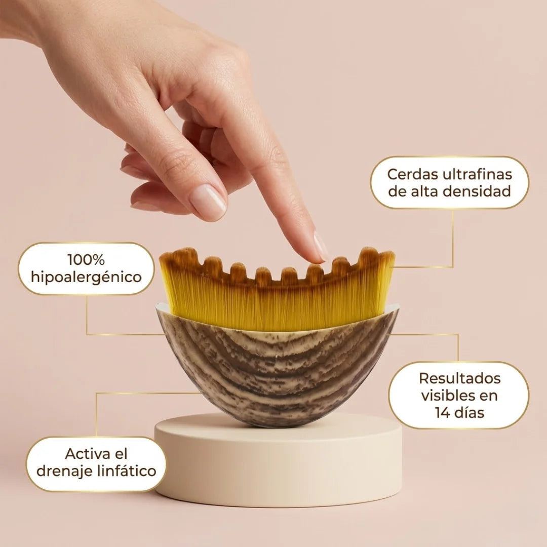 LinfaZen™ - Cepillo Facial para Drenaje Linfático