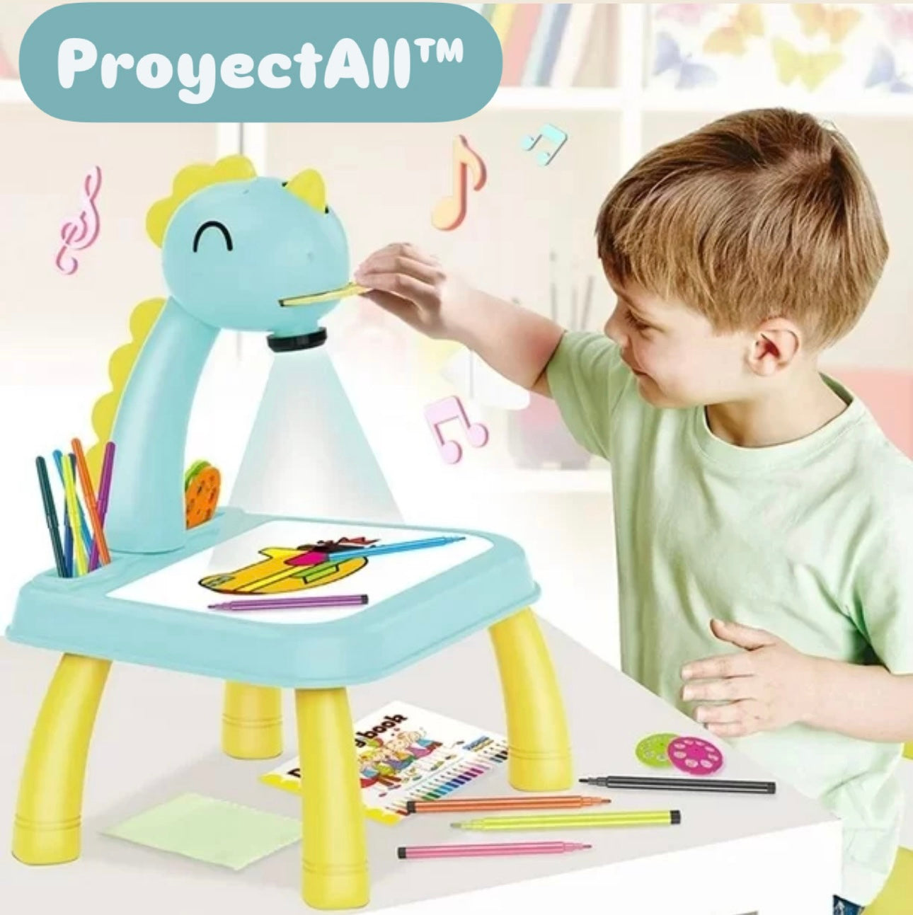 ProyectAll™ Mesa con proyector de imágenes Led 👧‍👦