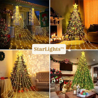 StarLights™ | 193 Luces en cascada con estrella 🌟🎄