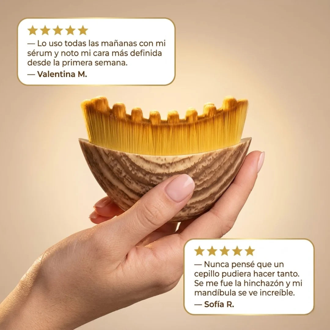 LinfaZen™ - Cepillo Facial para Drenaje Linfático