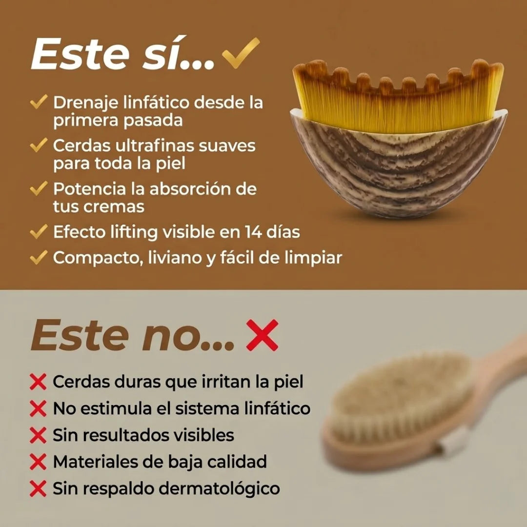LinfaZen™ - Cepillo Facial para Drenaje Linfático