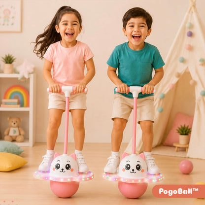 PogoBall™ - Juguete ejercitador de rebote con luces 👧⚽👦🐼