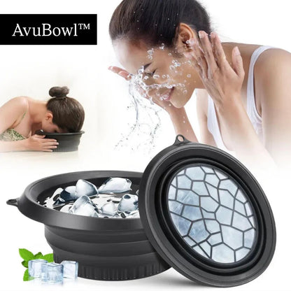 AvuBowl™ - Bowl plegable para terapia en frío facial con hielera incorporada
