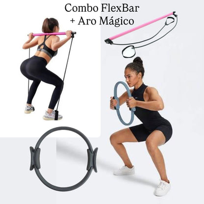 FlexBar™ - Barra fitness de pilates y entrenamiento completo 🧘‍♀️🤸‍♀️✨