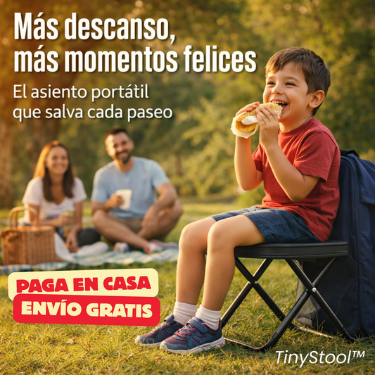 TinyStool™ -Banquito plegable y portátil con funda