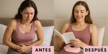 AvuCalm™ - Almohadilla masajeadora térmica para cólicos y dolores menstruales 💞