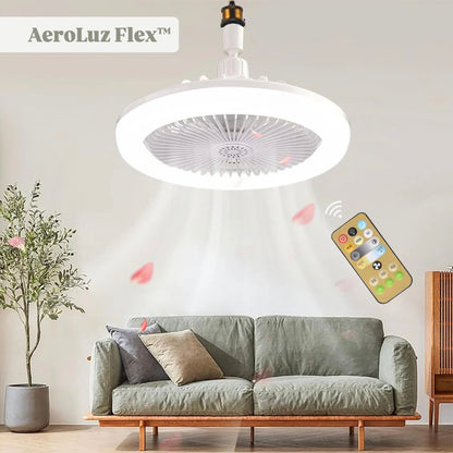 AeroLuz Flex™ - Ventilador de techo con luz y control remoto ༄