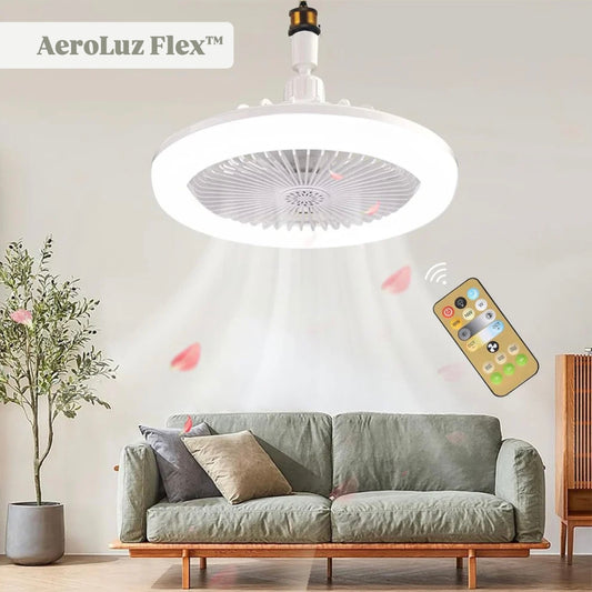 AeroLuz Flex™ - Ventilador de techo con luz y control remoto ༄
