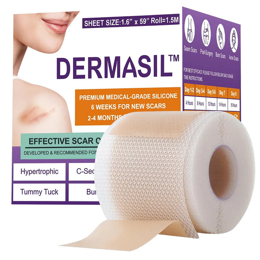 DermaSil™ - Cinta de silicona | Elimina las cicatrices y arrugas en semanas