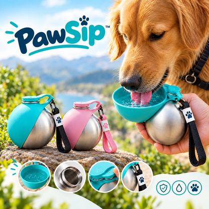 PawSip™ - Botella y bebedero portatil para mascotas 🐾