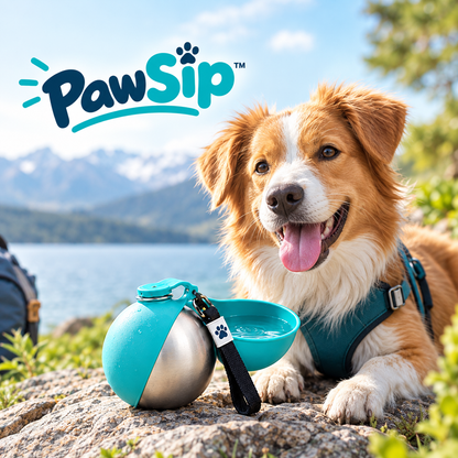PawSip™ - Botella y bebedero portatil para mascotas 🐾
