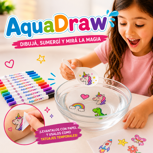 AquaDraw™- Kit de 12 marcadores mágicos para el agua con cuchara 🎨