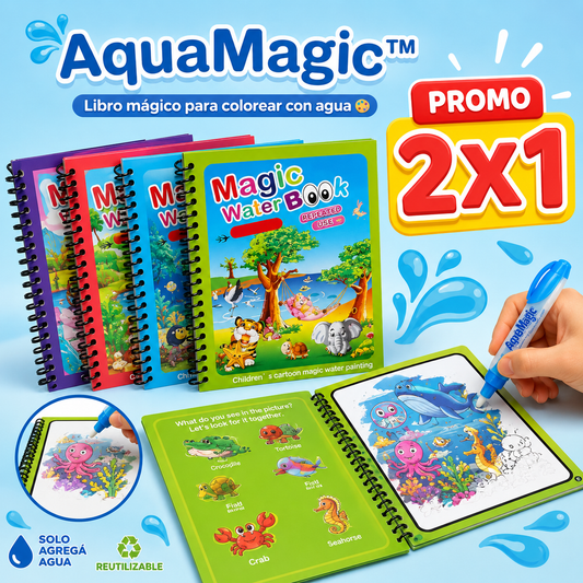 AquaMagic™- Libro mágico para colorear con agua 🎨 PROMO 2X1!!
