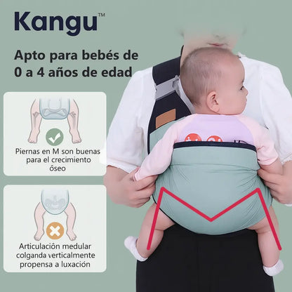 Kangu™ - Portabebé ergonómico y  ajustable 👶🏼