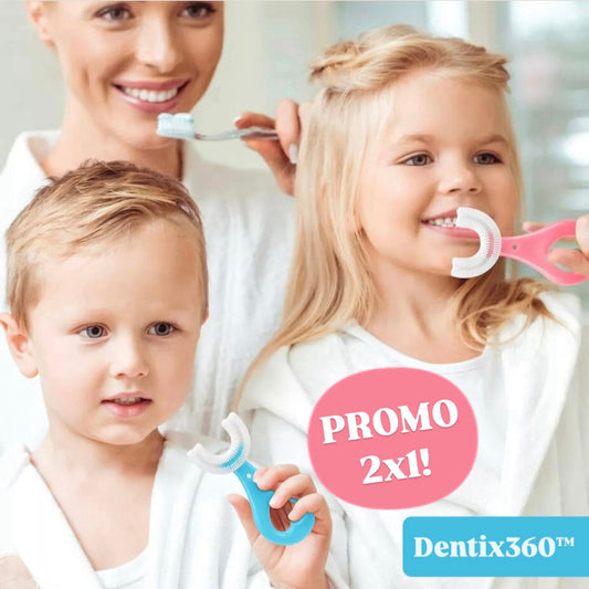 Dentix360™ - Cepillo de dientes 360º para niños 2x1!!