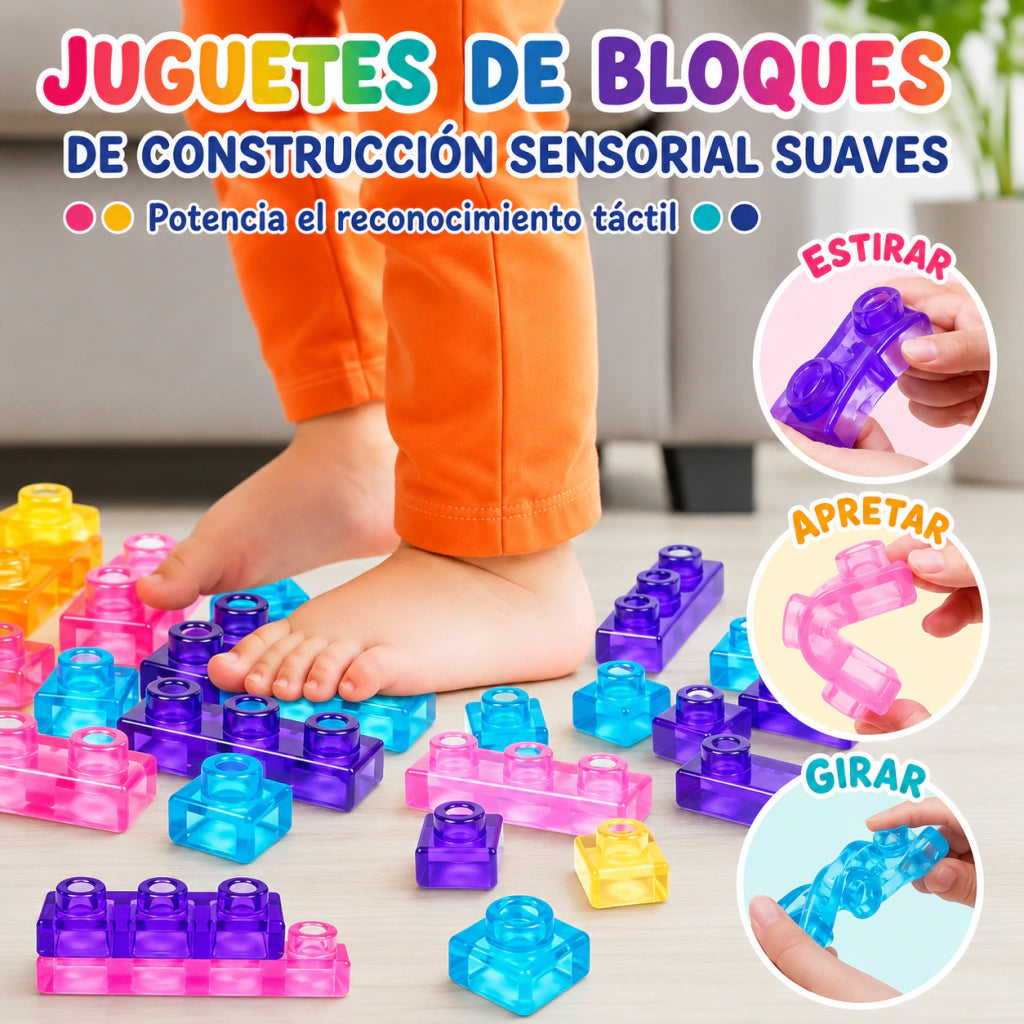 GeliBlocks™- Bloques sensoriales de construcción de goma