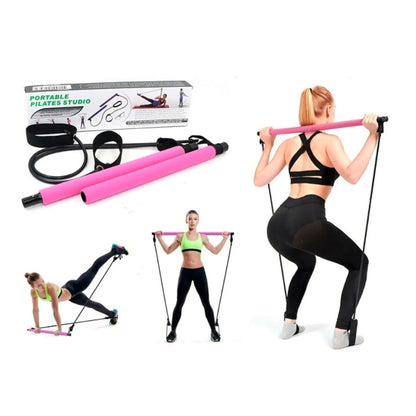 FlexBar™ - Barra fitness de pilates y entrenamiento completo 🧘‍♀️🤸‍♀️✨