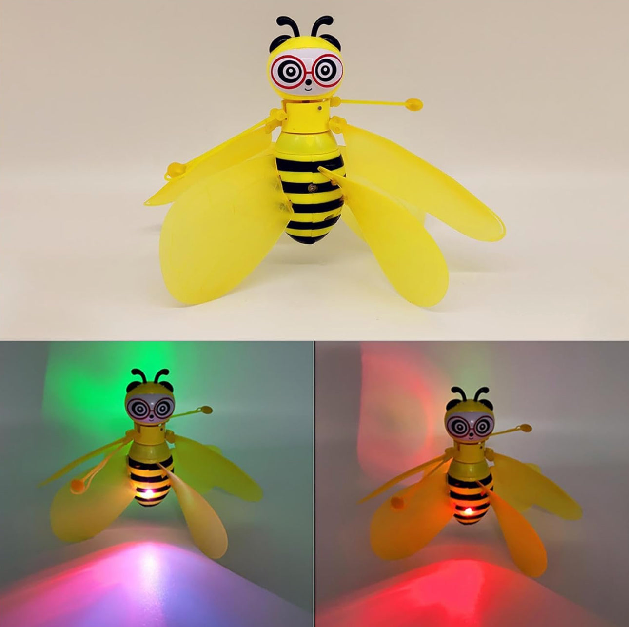 BeeFly™ - Abeja voladora con sensor y luces 🐝
