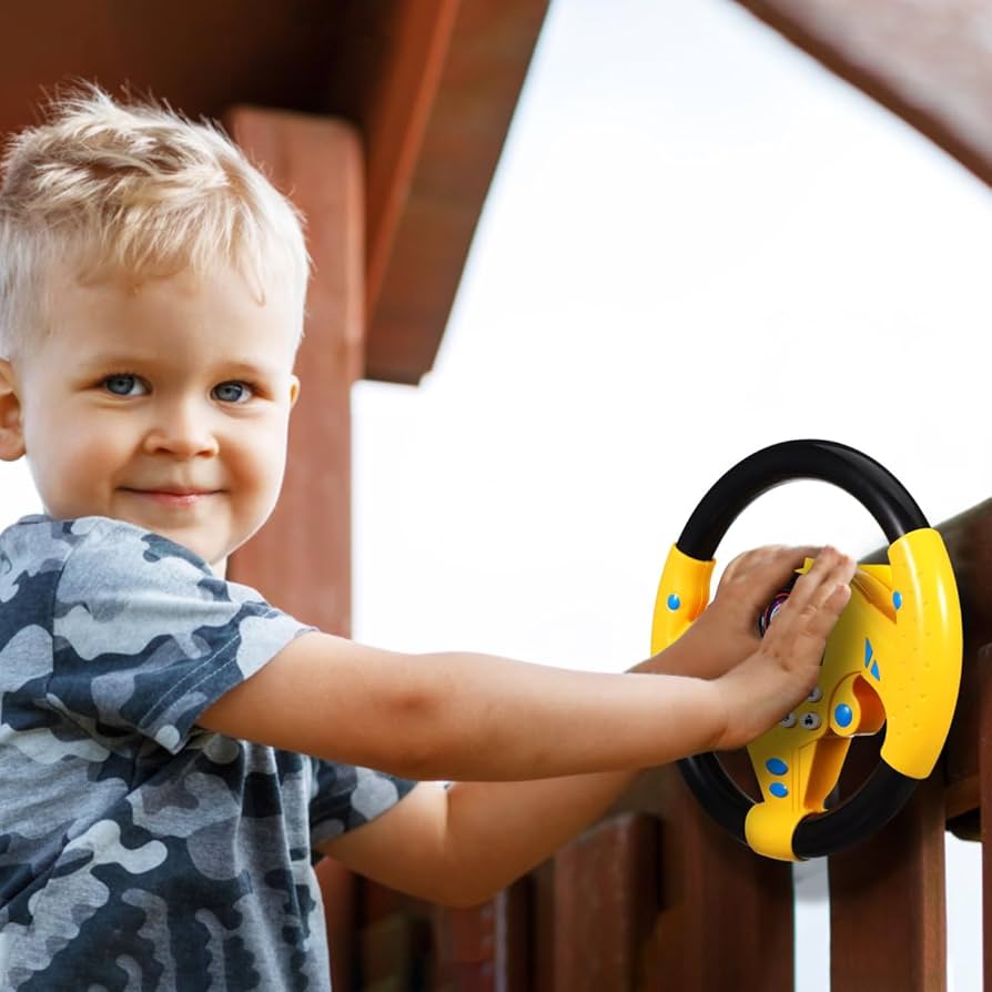 MiniDrive™ -Volante infantil adhesivo con luces y sonido 🚗