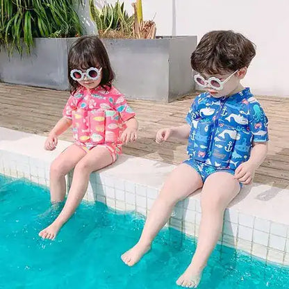SalvaKids™ - Traje de baño con flotador ajustable incorporado 🛟