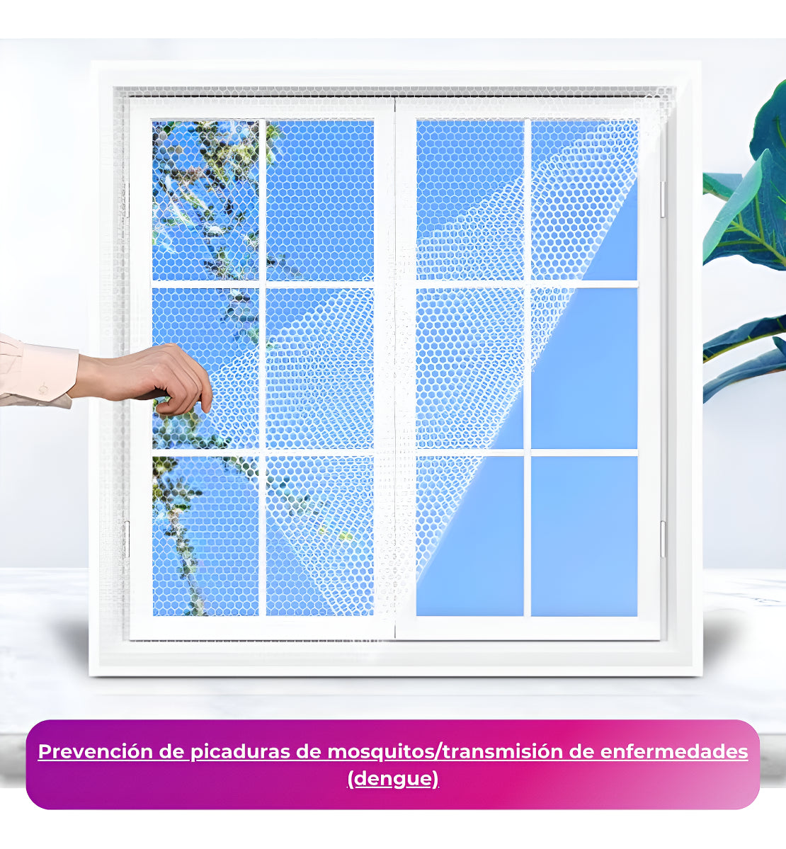 FlyBlocker™ 🚫 Cortina mosquitera adaptable 150 x 180cm 🦟