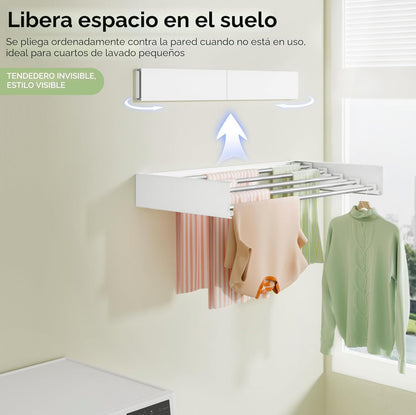 SlimDry™ - Tendedero de pared plegable y ocultable