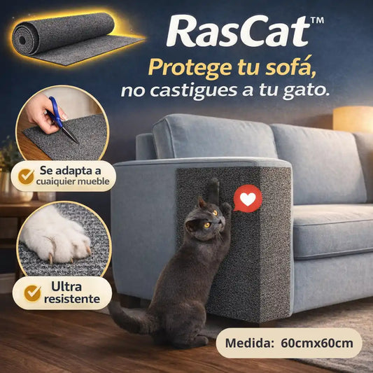 RasCat™ - Rascador para gatos, protector adhesivo 60 x 60cm 🐈