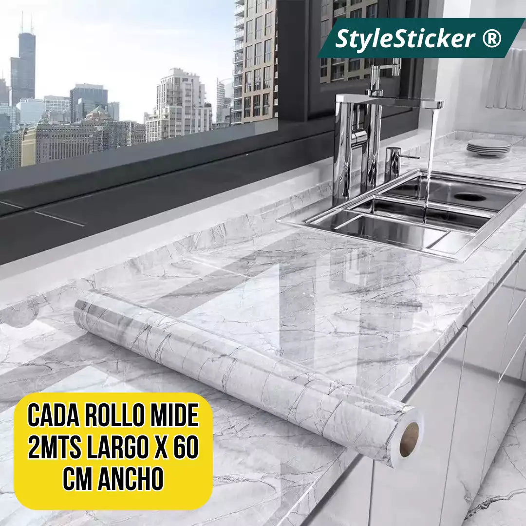 StyleSticker ® PAPEL ADHESIVO MARMOL | RENUEVA TU HOGAR EN TIEMPO RÉCORD! - Paquete Express Shop