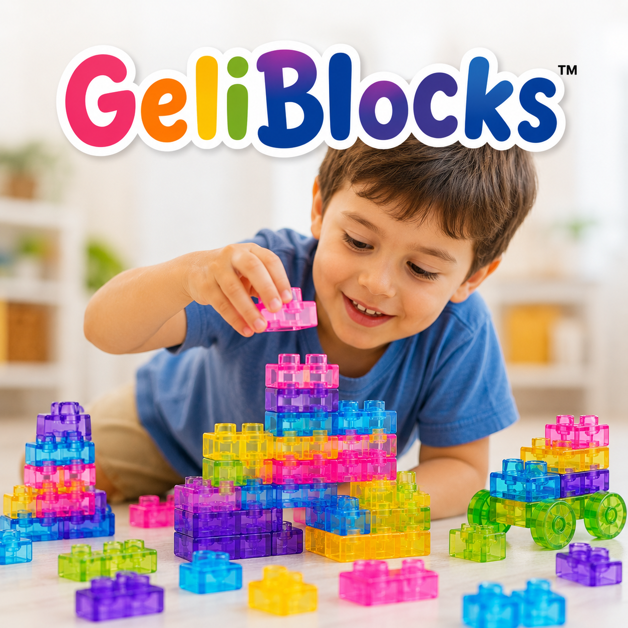 GeliBlocks™- Bloques sensoriales de construcción de goma