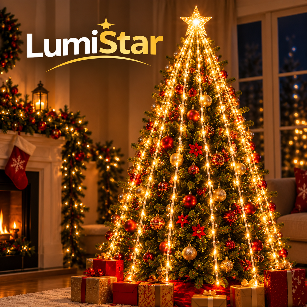 LumiStar™ - Luces led con efecto cascada y estrella 🌟
