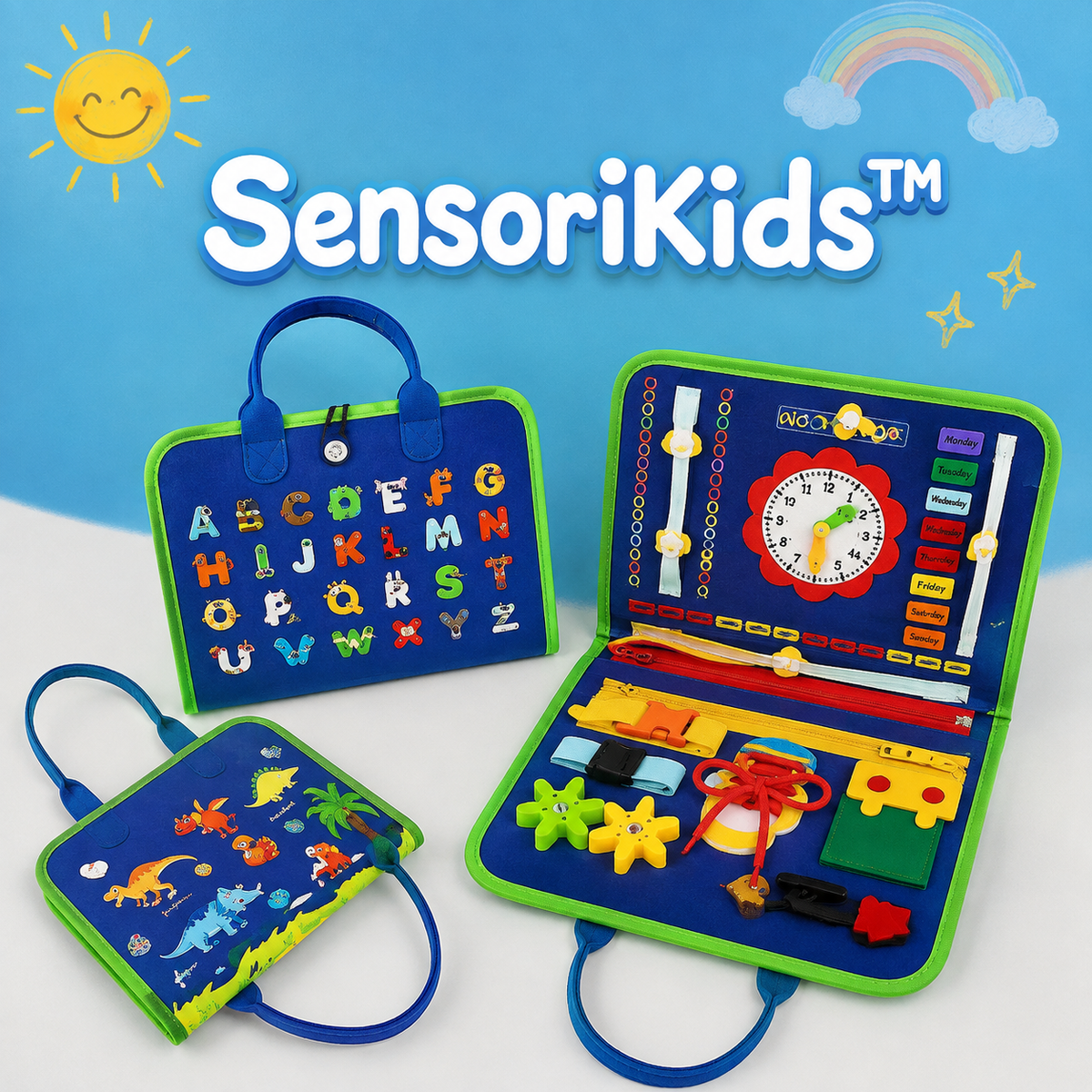 SensoriKids™ - Libro sensorial Montessori 📚