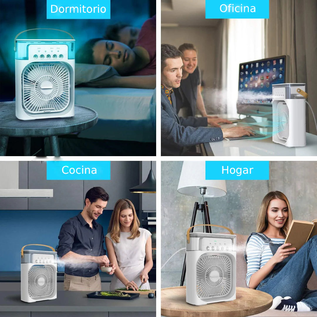 AvuFan™ 🧊 Aire Acondicionado Portátil con Humificador 🧊 3 en 1!!