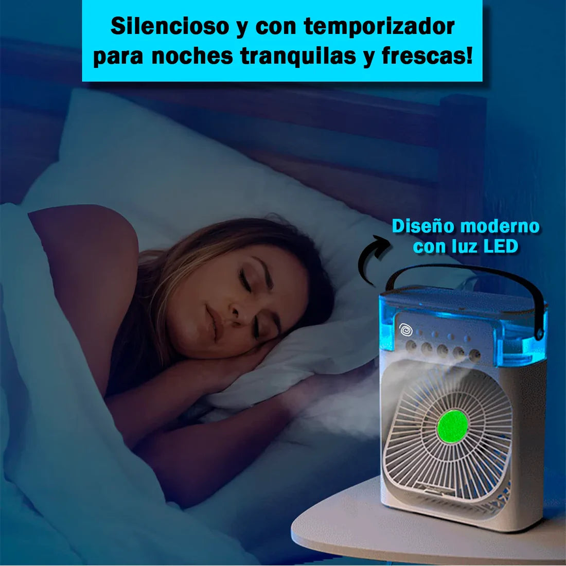 AvuFan™ 🧊 Aire Acondicionado Portátil con Humificador 🧊 3 en 1!!