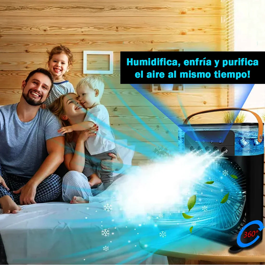 AvuFan™ 🧊 Aire Acondicionado Portátil con Humificador 🧊 3 en 1!!