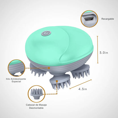 CapiLux™ - Masajeador 360º para el crecimiento del cabello y alivio del estrés 💆