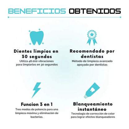 LumiClean UV™ - Cepillo dental ultrasónico
