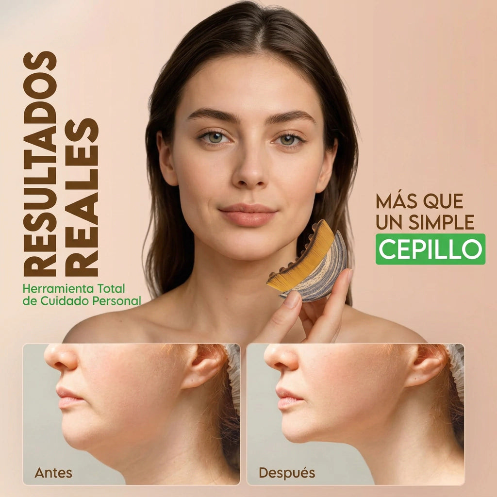 LinfaZen™ - Cepillo Facial para Drenaje Linfático